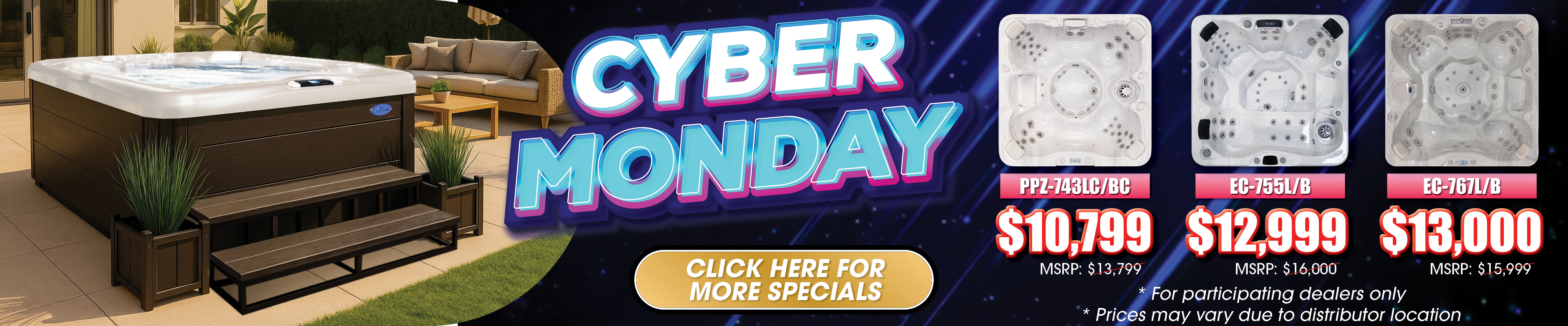 Calspas hot tub being used in a family setting - Nantes