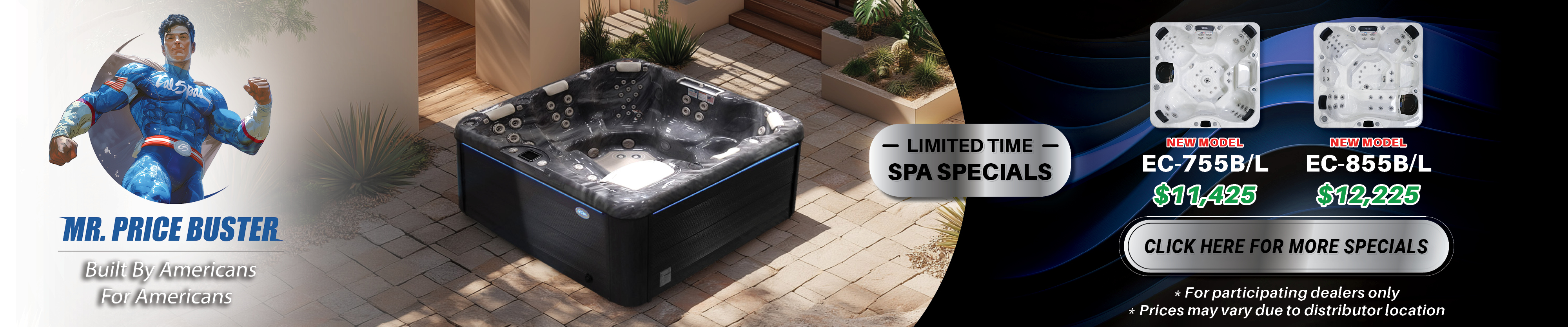 Calspas hot tub being used in a family setting - Nantes